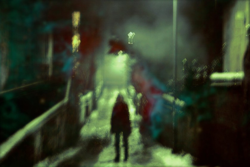 Title: "Yawning (Part 1)" by Blake Peterson 2012 Media: Digital Photomanipulation, Mounted on Aluminum Dimensions: 23.4 x 33.1 inches Edition Info: N/A